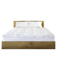 Royal Comfort 1000GSM Luxury Bamboo Covered Mattress Topper Ball Fibre Gusset