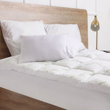 Royal Comfort 1000GSM Luxury Bamboo Covered Mattress Topper Ball Fibre Gusset