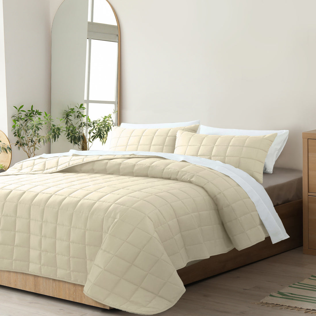 Royal Comfort Coverlet Set Bedspread 3 Piece Soft Touch Easy Care