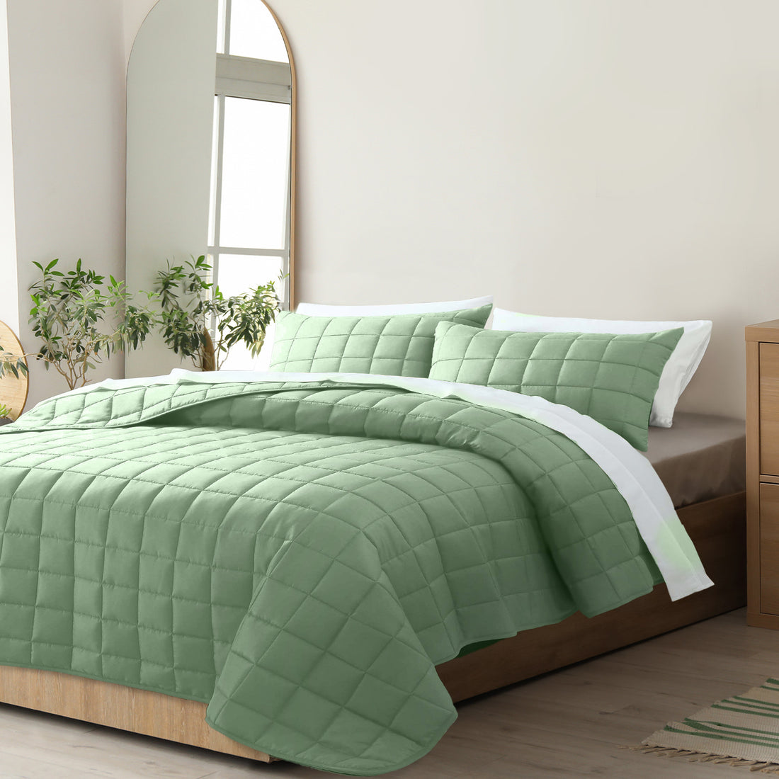 Royal Comfort Coverlet Set Bedspread 3 Piece Soft Touch Easy Care