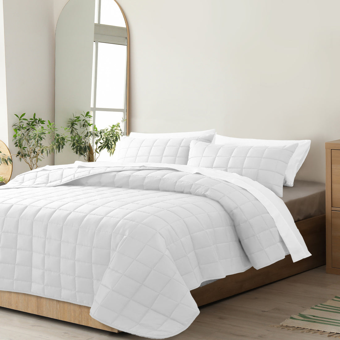 Royal Comfort Coverlet Set Bedspread 3 Piece Soft Touch Easy Care