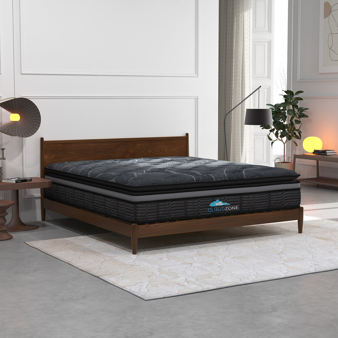 Cloud Zone Double Layer Euro Top Pocket Spring Mattress Plush Medium