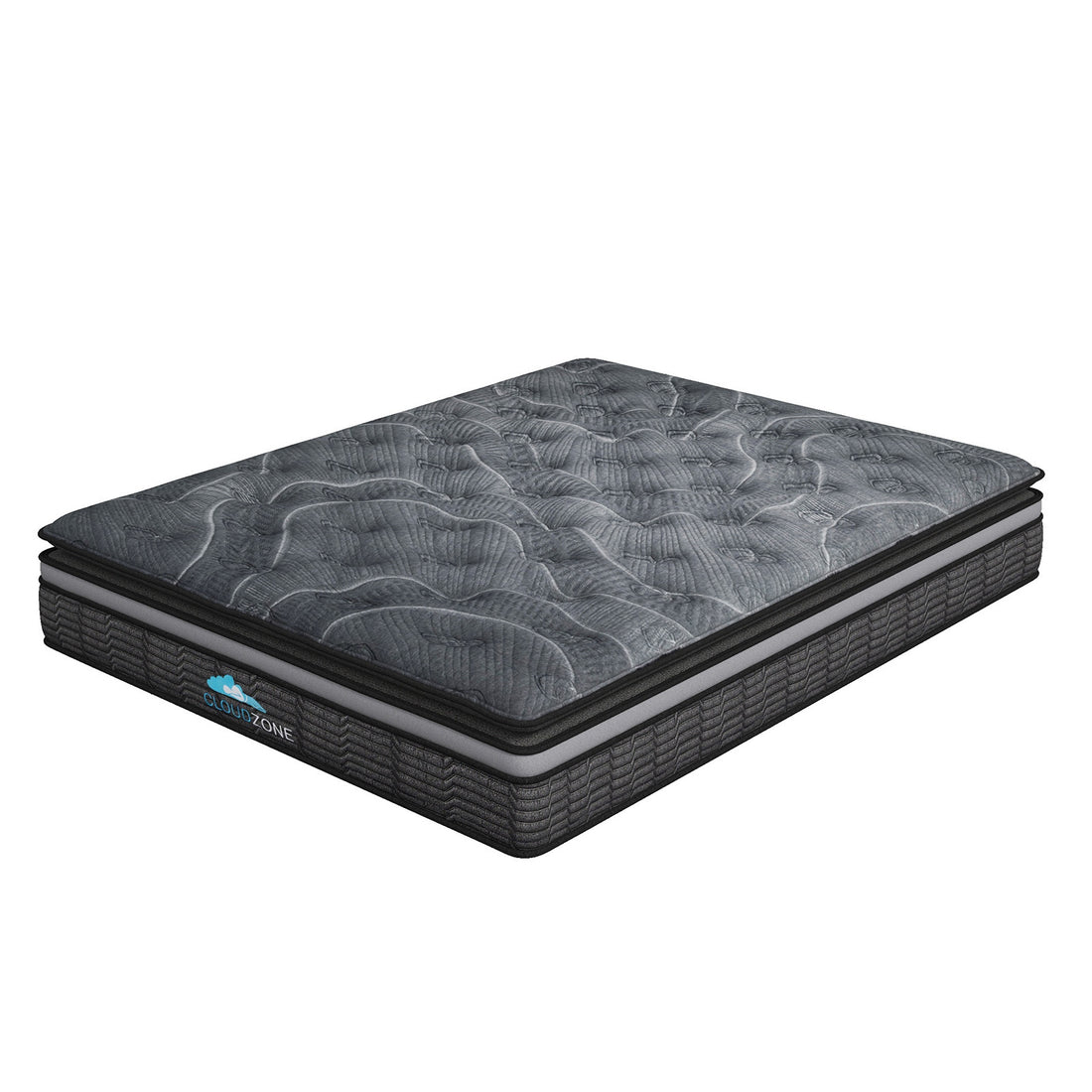 Cloud Zone Double Layer Euro Top Pocket Spring Mattress Plush Medium