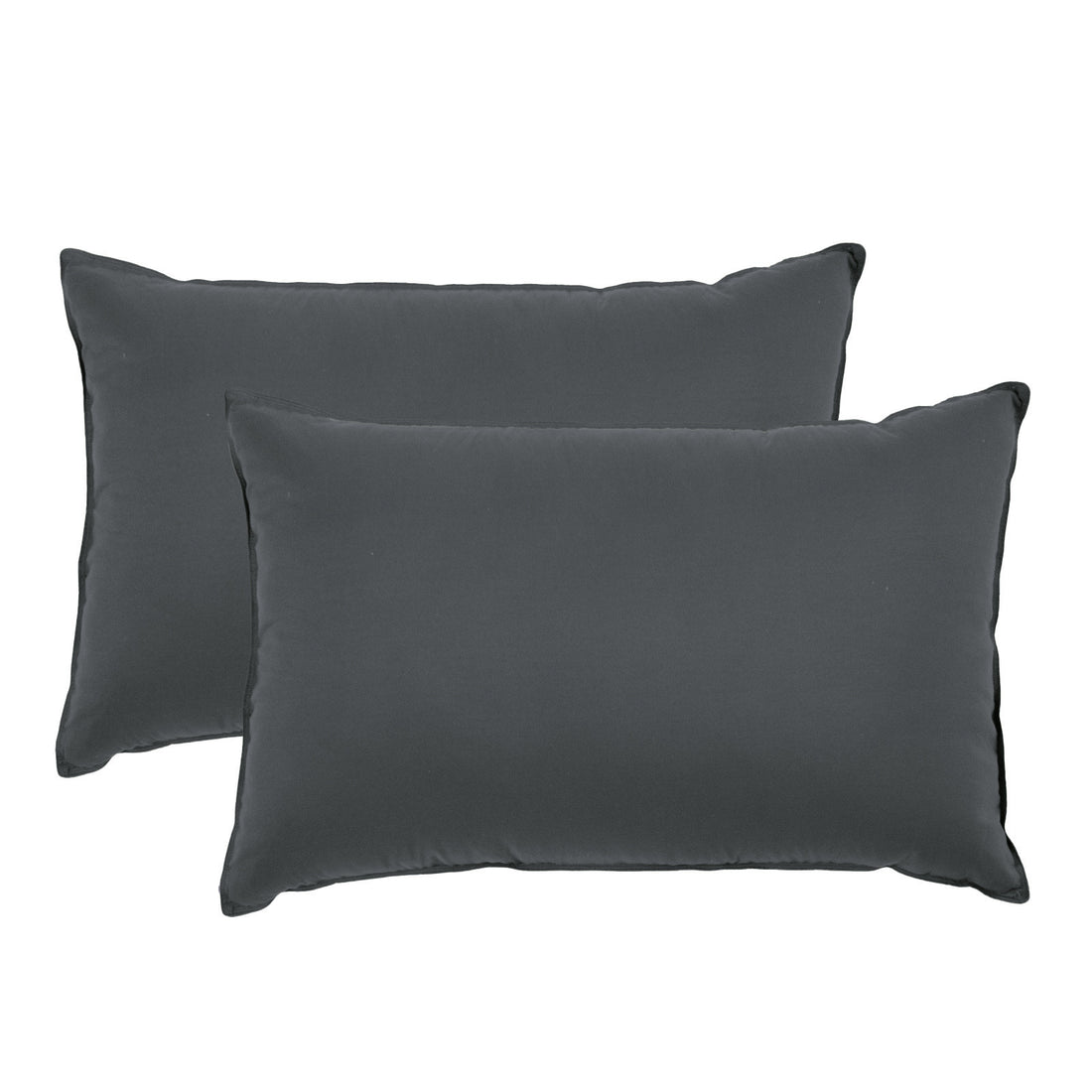 Royal Comfort Bamboo Charcoal Pillow Hotel Quality Twin Pack Charcoal
