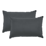Royal Comfort Bamboo Charcoal Pillow Hotel Quality Twin Pack Charcoal