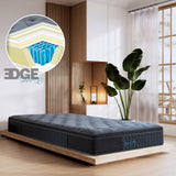 Eco Lux Edge Support 7-Zone Pocket Spring Euro Top Mattress Medium Firm