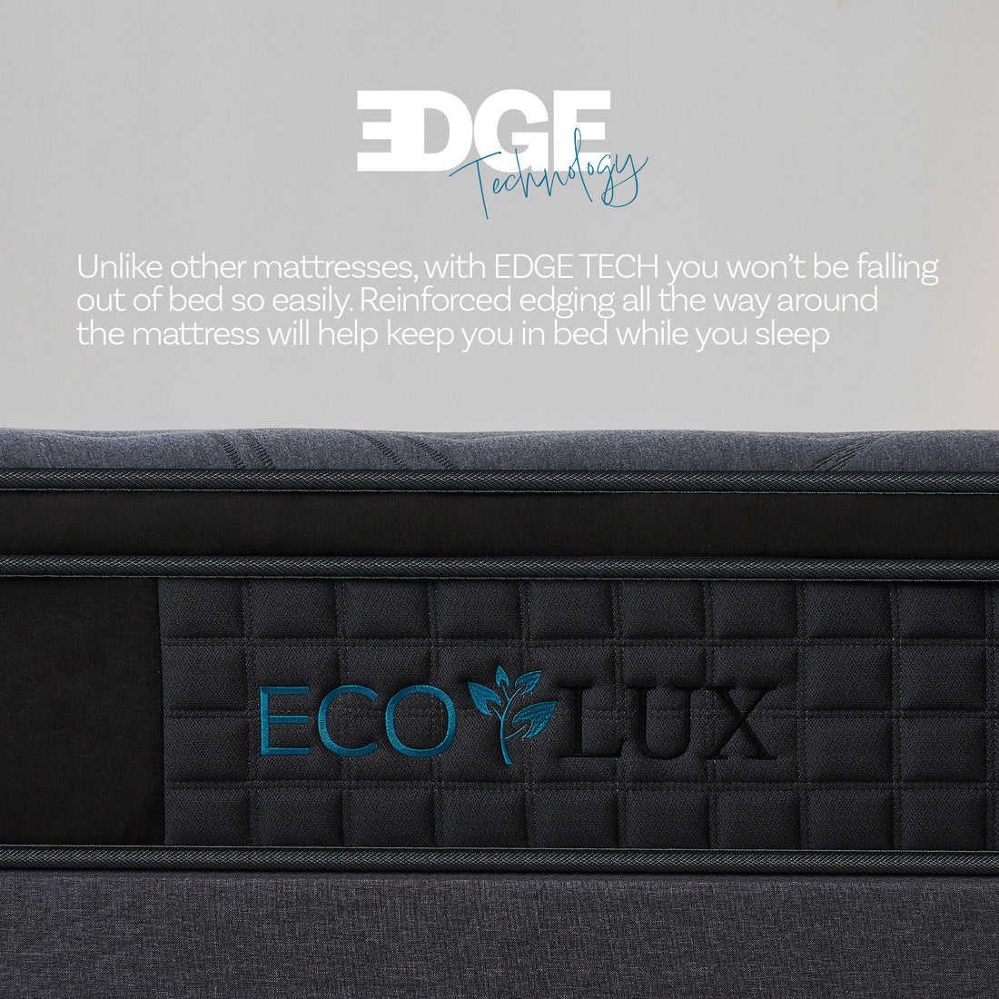 Eco Lux Edge Support 7-Zone Pocket Spring Euro Top Mattress Medium Firm
