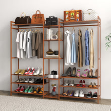 Load image into Gallery viewer, Milano Decor Multifunctional Bamboo Clothes Rack Storage Stand Organiser
