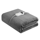 Royal Comfort Thermolux Heated Electric Fleece Throw Plush Adjustable