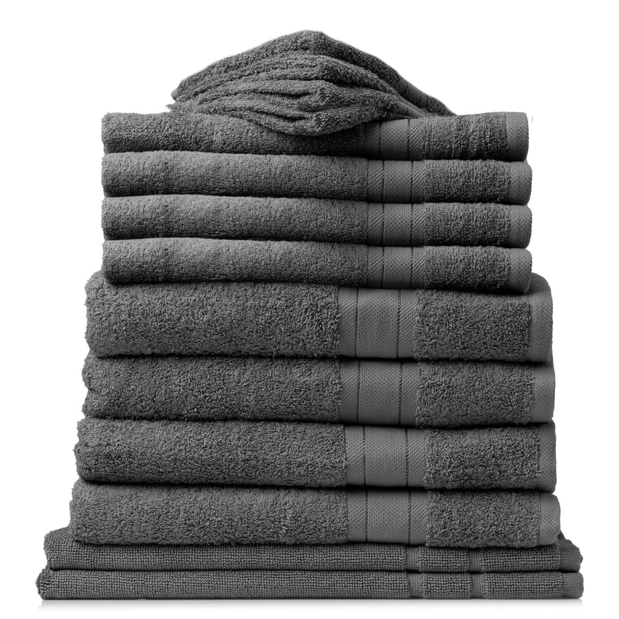Royal Comfort Mirage 14 Piece Towel Set 100% Cotton Luxury Plush