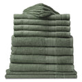 Royal Comfort Mirage 14 Piece Towel Set 100% Cotton Luxury Plush