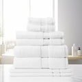 Royal Comfort Towel 8 Piece Set 100% Cotton Zero Twist Luxury Plush