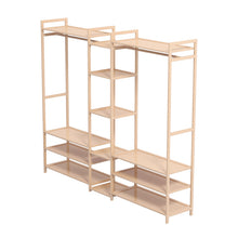 Load image into Gallery viewer, Milano Decor Multifunctional Bamboo Clothes Rack Storage Stand Organiser
