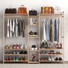 Load image into Gallery viewer, Milano Decor Multifunctional Bamboo Clothes Rack Storage Stand Organiser
