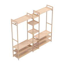 Load image into Gallery viewer, Milano Decor Multifunctional Bamboo Clothes Rack Storage Stand Organiser
