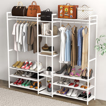 Load image into Gallery viewer, Milano Decor Multifunctional Bamboo Clothes Rack Storage Stand Organiser
