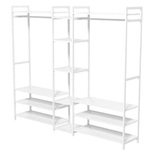 Load image into Gallery viewer, Milano Decor Multifunctional Bamboo Clothes Rack Storage Stand Organiser
