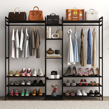 Load image into Gallery viewer, Milano Decor Multifunctional Bamboo Clothes Rack Storage Stand Organiser
