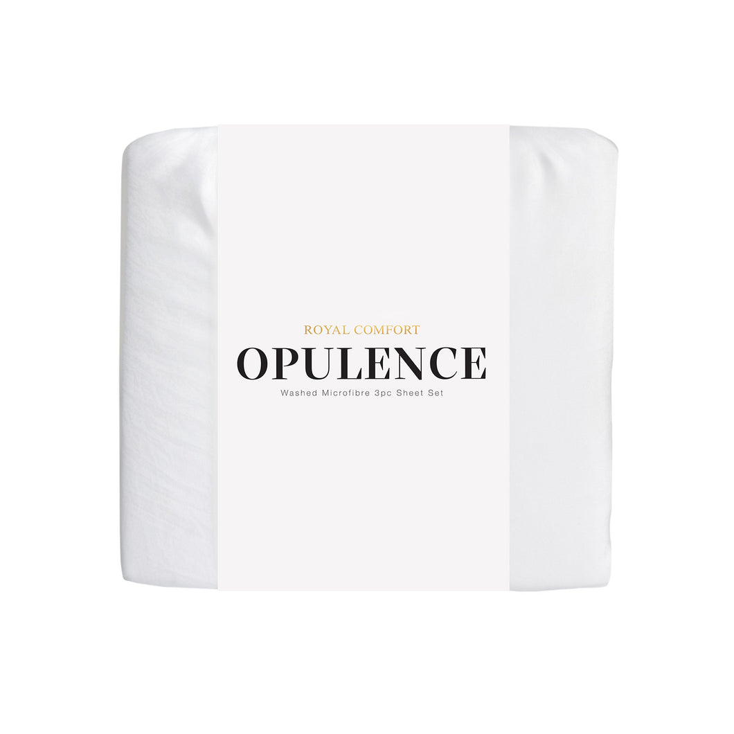 Royal Comfort Opulence Washed Microfibre Sheet Set