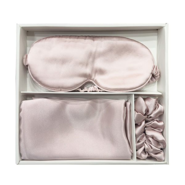 Royal Comfort Mulberry Silk Sleep Gift Set - Blush