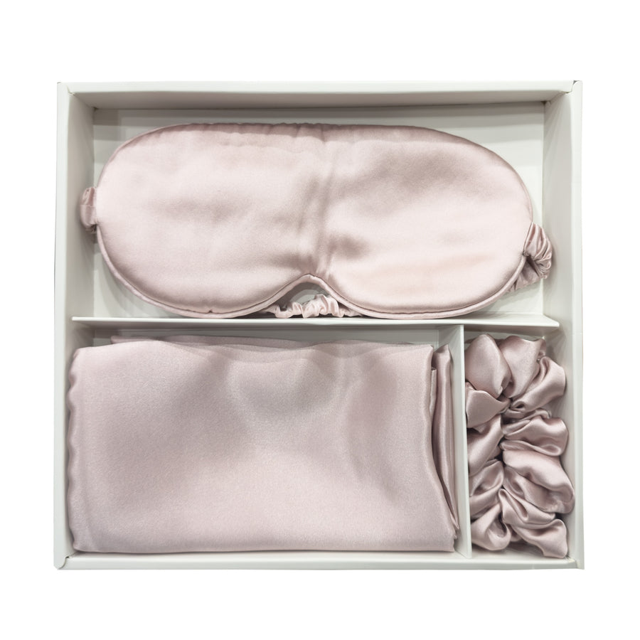 Royal Comfort Mulberry Silk Sleep Gift Set - Blush