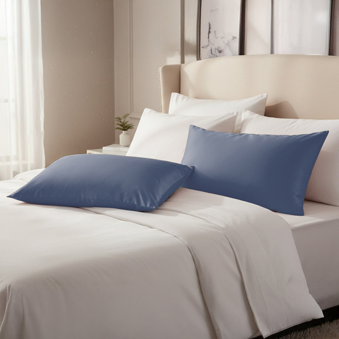 Royal Comfort Mulberry Silk Hypoallergenic Pillowcase Twin Pack