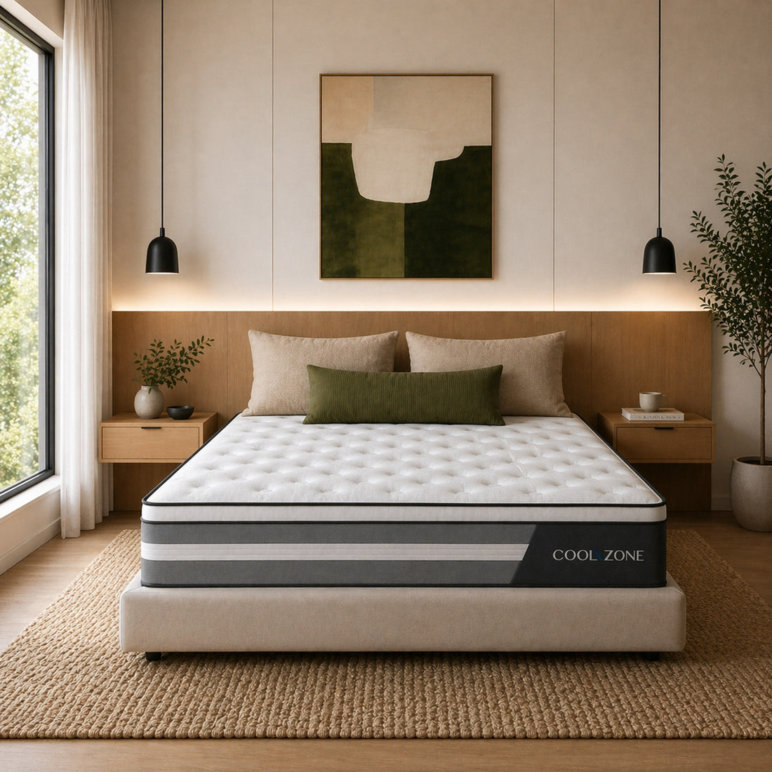 Royal Comfort Cool Zone Euro Top Pocket Spring Mattress 30cm TENCEL