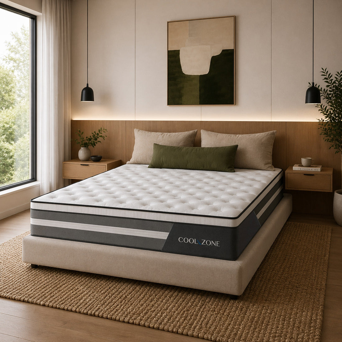 Royal Comfort Cool Zone Euro Top Pocket Spring Mattress 30cm TENCEL