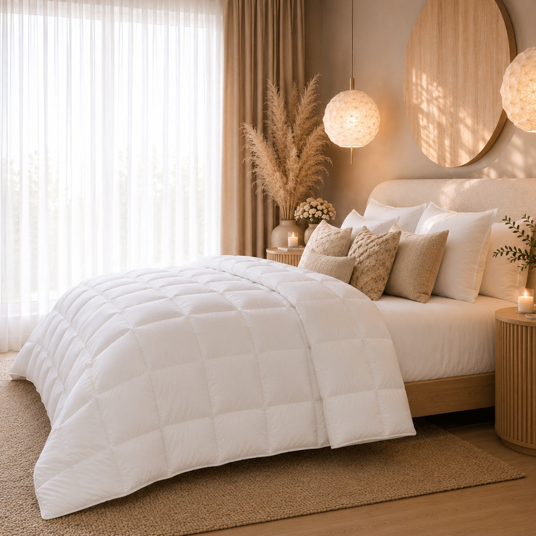 Royal Comfort 500GSM 100% Pure Wool Quilt Natural All-Seasons Duvet
