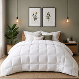Royal Comfort 800GSM Wool Blend All Seasons Quilt 60% Wool Cotton Cover