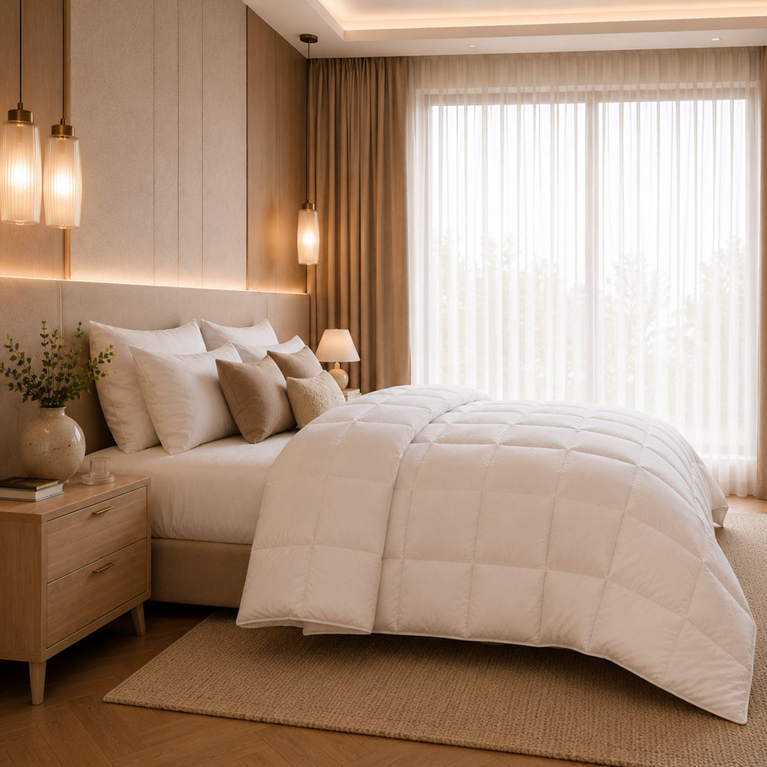 Royal Comfort 85/15 Duck Feather Down Medium Warmth Quilt 500GSM