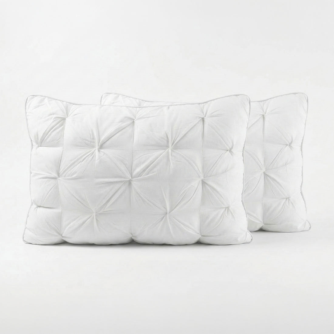 Royal Comfort 800GSM Luxury Hotel Pillow 2 Pack Microfibre 50x90cm White