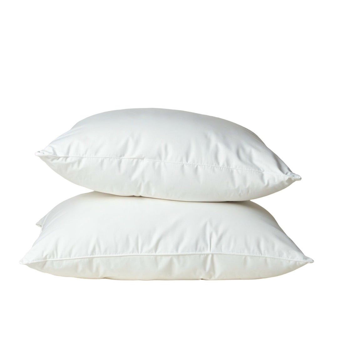 Royal Comfort 1000GSM Duck Feather Down Pillows Twin Pack 100% Cotton Cover