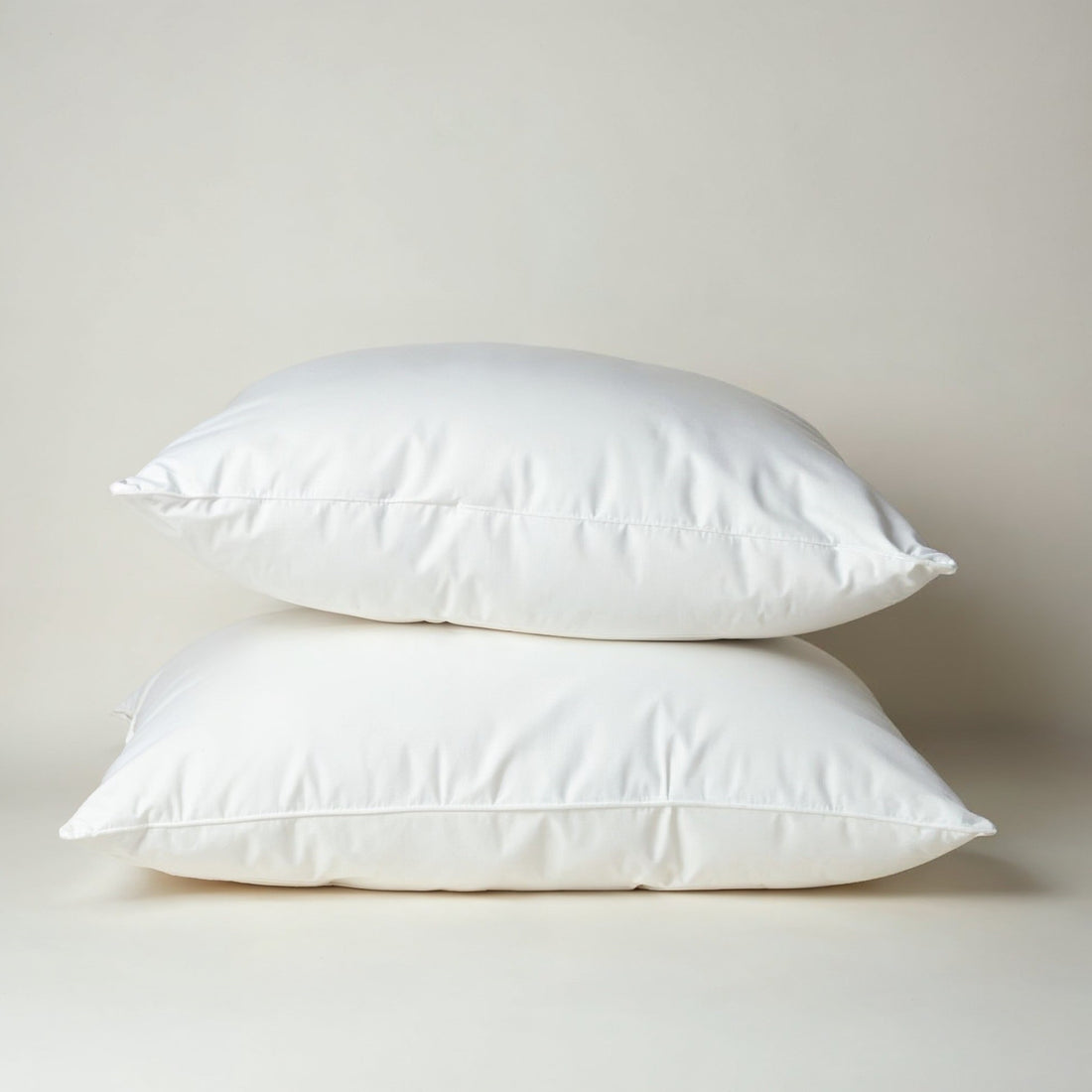 Royal Comfort 1000GSM Duck Feather Down Pillows Twin Pack 100% Cotton Cover