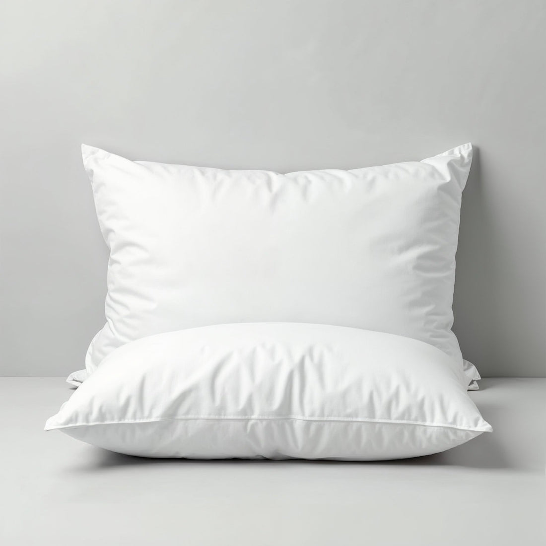 Royal Comfort 1000GSM Duck Feather Down Pillows Twin Pack 100% Cotton Cover