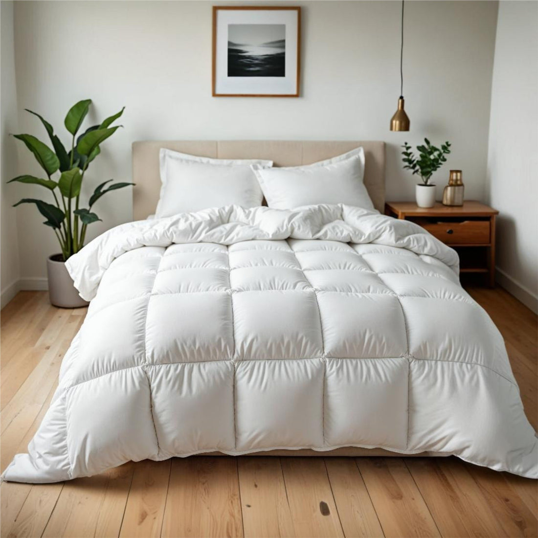 Royal Comfort 500GSM 95% Goose Feather 5% Down Quilt All-Seasons