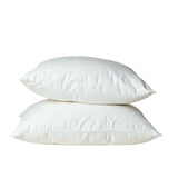 Royal Comfort 1000GSM Goose Feather Down Pillows Twin Pack 100% Cotton Cover