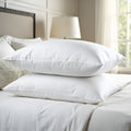 Royal Comfort 1000GSM Goose Feather Down Pillows Twin Pack 100% Cotton Cover