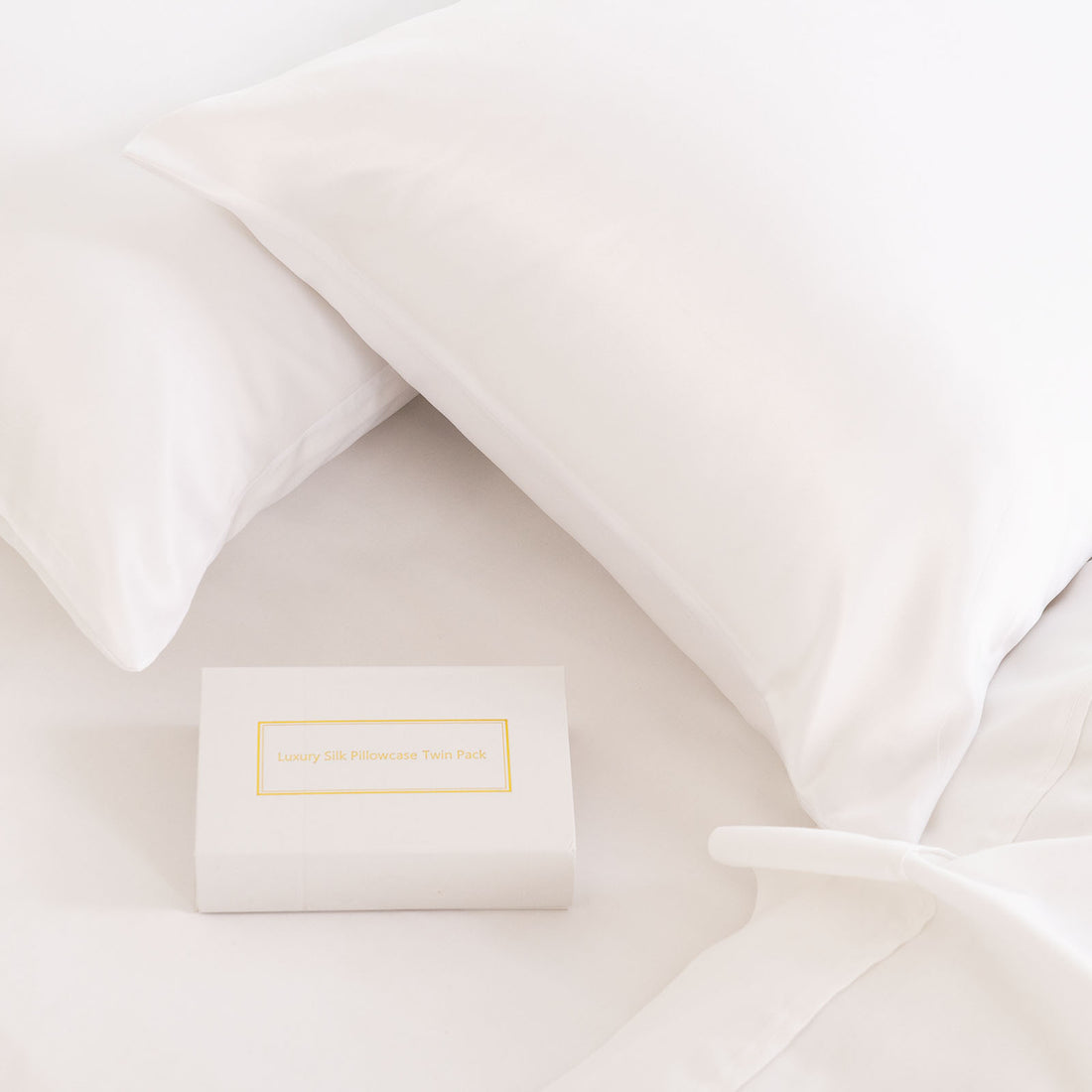 Royal Comfort Mulberry Silk Hypoallergenic Pillowcase Twin Pack