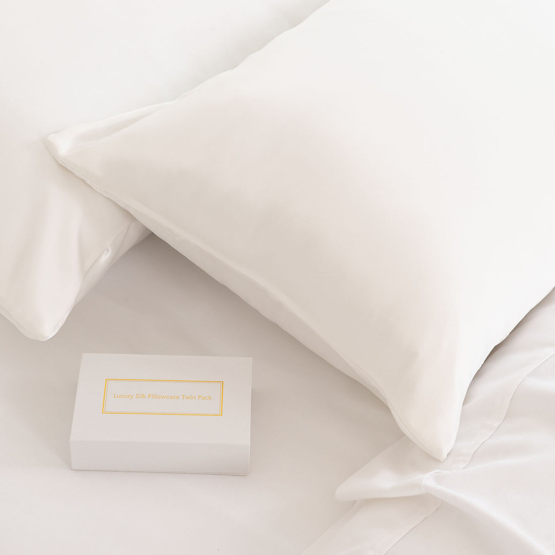 Royal Comfort Mulberry Silk Hypoallergenic Pillowcase Twin Pack