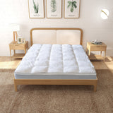 Royal Comfort 1000GSM Luxury Bamboo Fabric Gusset Mattress Topper Pad Cover