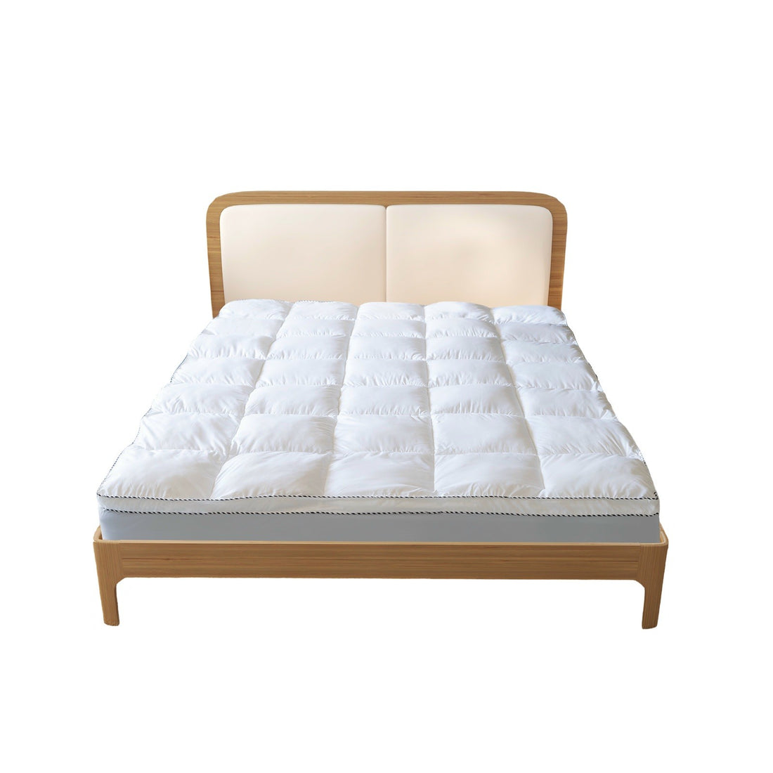 Royal Comfort 1000GSM Luxury Bamboo Fabric Gusset Mattress Topper Pad Cover