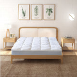 Royal Comfort 1000GSM Luxury Bamboo Fabric Gusset Mattress Topper Pad Cover