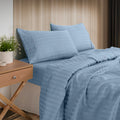 Kensington 1200 Thread Count 100% Cotton Sheet Set Stripe Hotel Grade Soft Touch
