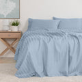 Kensington 1200 Thread Count 100% Cotton Sheet Set Stripe Hotel Grade Soft Touch