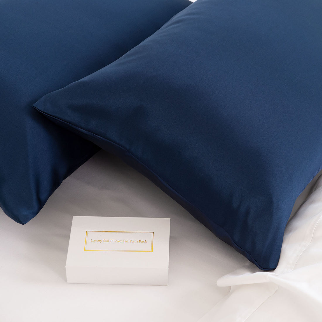 Royal Comfort Mulberry Silk Hypoallergenic Pillowcase Twin Pack