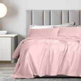 Royal Comfort 1200TC Damask Cotton Blend Sheet Pillowcase Set Silky Luxe