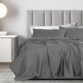 Royal Comfort 1200TC Damask Cotton Blend Sheet Pillowcase Set Silky Luxe