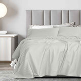 Royal Comfort 1200TC Damask Cotton Blend Sheet Pillowcase Set Silky Luxe