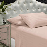 Royal Comfort 1200TC Damask Cotton Blend Sheet Pillowcase Set Silky Luxe